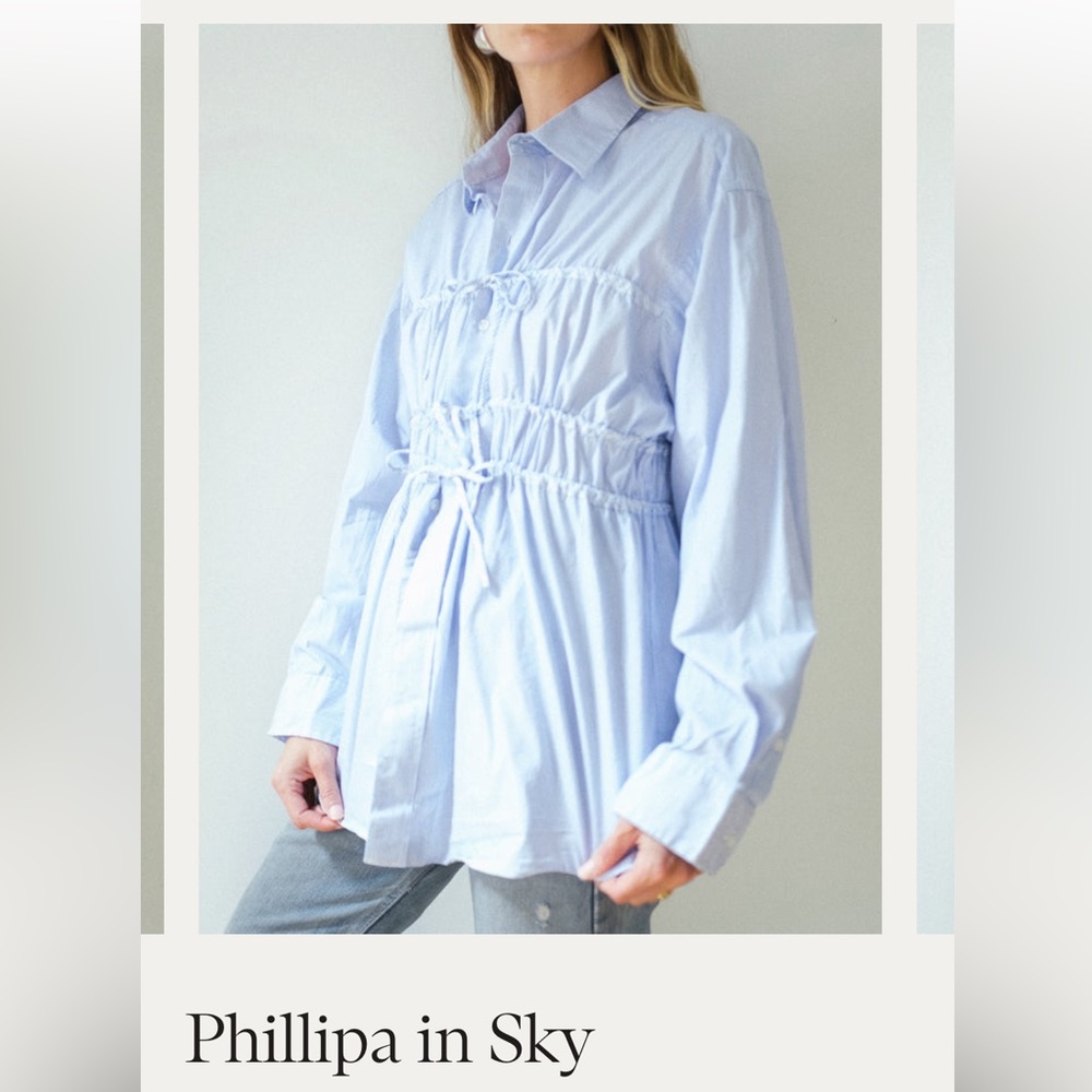Sibling studio Phillipa in blue stripe